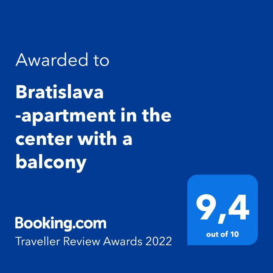 Bratislava -Apartment Near The City Center With A Balcony Ngoại thất bức ảnh